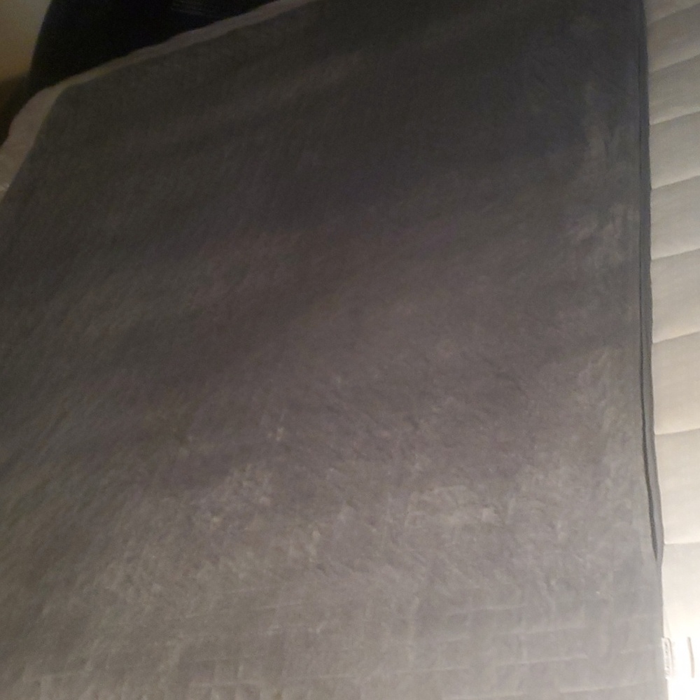60x80in Gray Plush Duvet Cover for Weighted Blanket